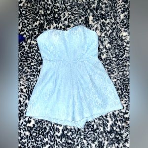 Lace shorts jumpsuit